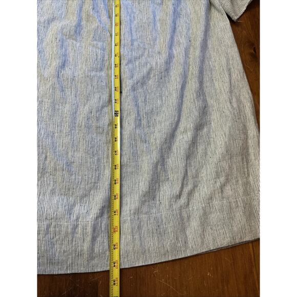 Mirth Hand Made Edition dress Blue White Cotton Stripe Boho Coquette Cottagecore - Picture 11 of 11